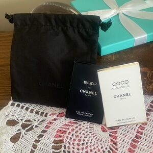 Chanel Fragrance Duo with Black Pouch
